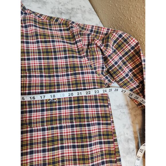Cinch Men's Plaid Cotton Button‎ Down Long Sleeve Shirt Size M - Picture 5 of 6